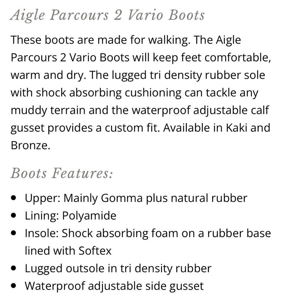 Aigle Olive Green Winter & Rain Boots - Picture 13 of 14